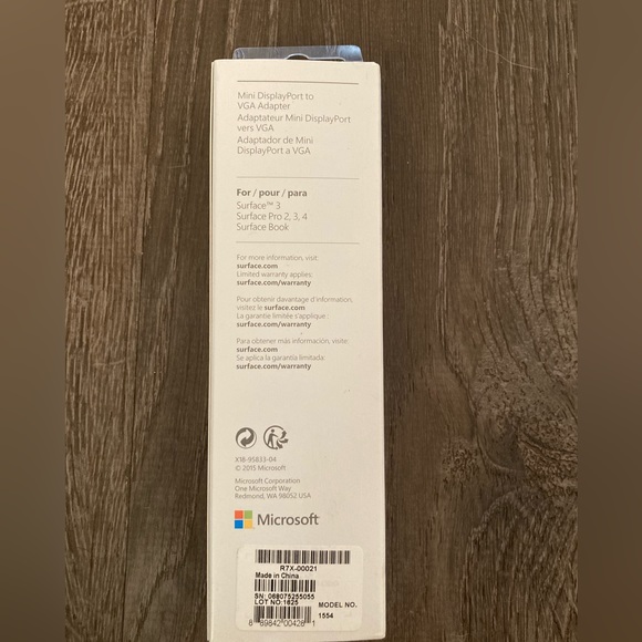 Microsoft - Surface Mini DisplayPort to VGA Adapter - Black - Picture 2 of 2